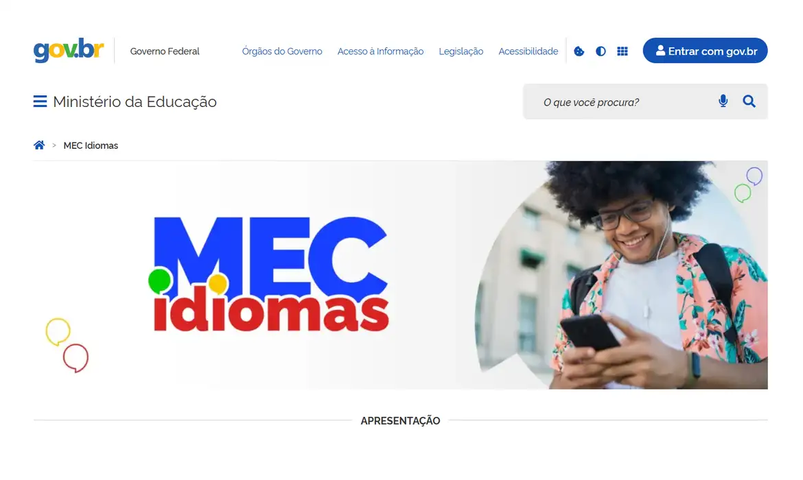 Imagem do post MEC lança plataforma gratuita para aprender inglês e espanhol