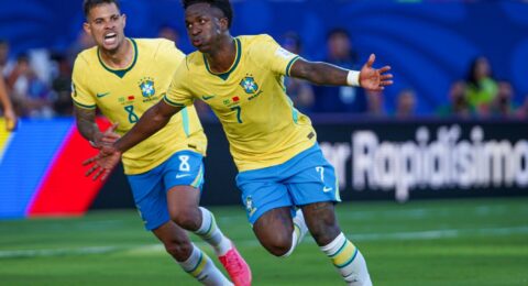 Imagem do post Brasil goleia Escócia e avança em 1º com show de Vini Jr.