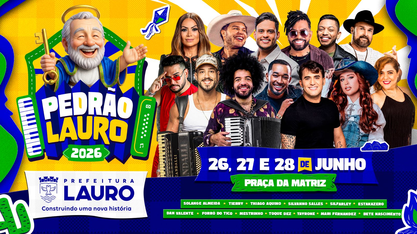 Pedrão de Lauro 2026 divulga programação oficial