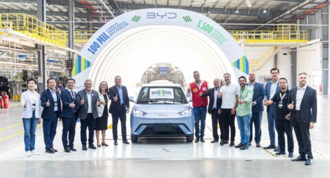 Imagem do post BYD celebra produção de 100 mil veículos em Camaçari