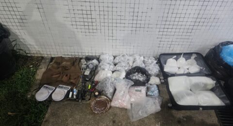 Imagem do post PM apreende mais de 100 kg de cocaína em laboratório em Pernambués