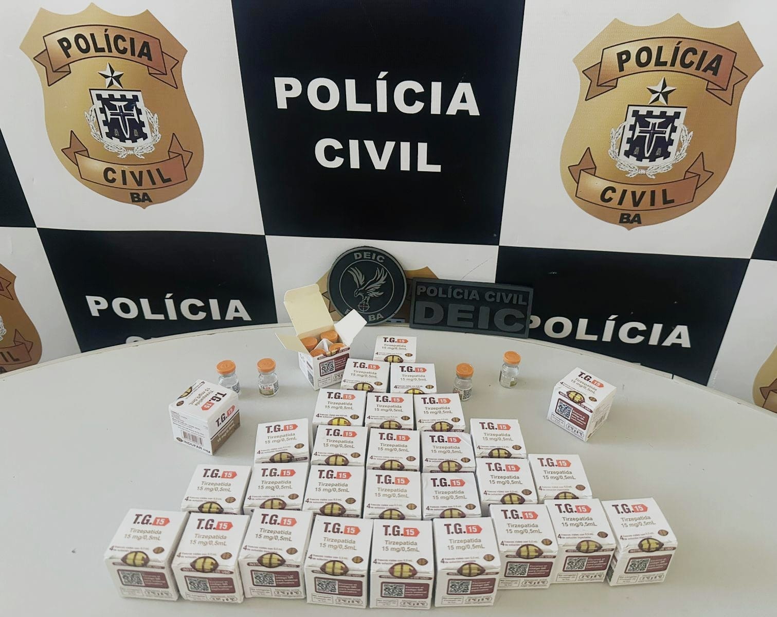 Polícia apreende 124 ampolas de Mounjaro em Vitória da Conquista