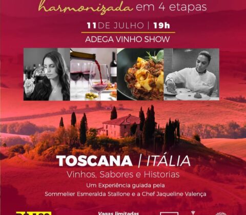 Imagem do post Adega Vinho Show promove degustação harmonizada de vinhos da Toscana