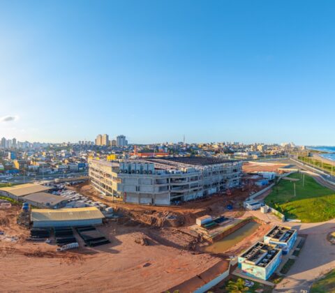 Imagem do post Arena Multiuso Antônio Balbino chega a 68% das obras em Salvador