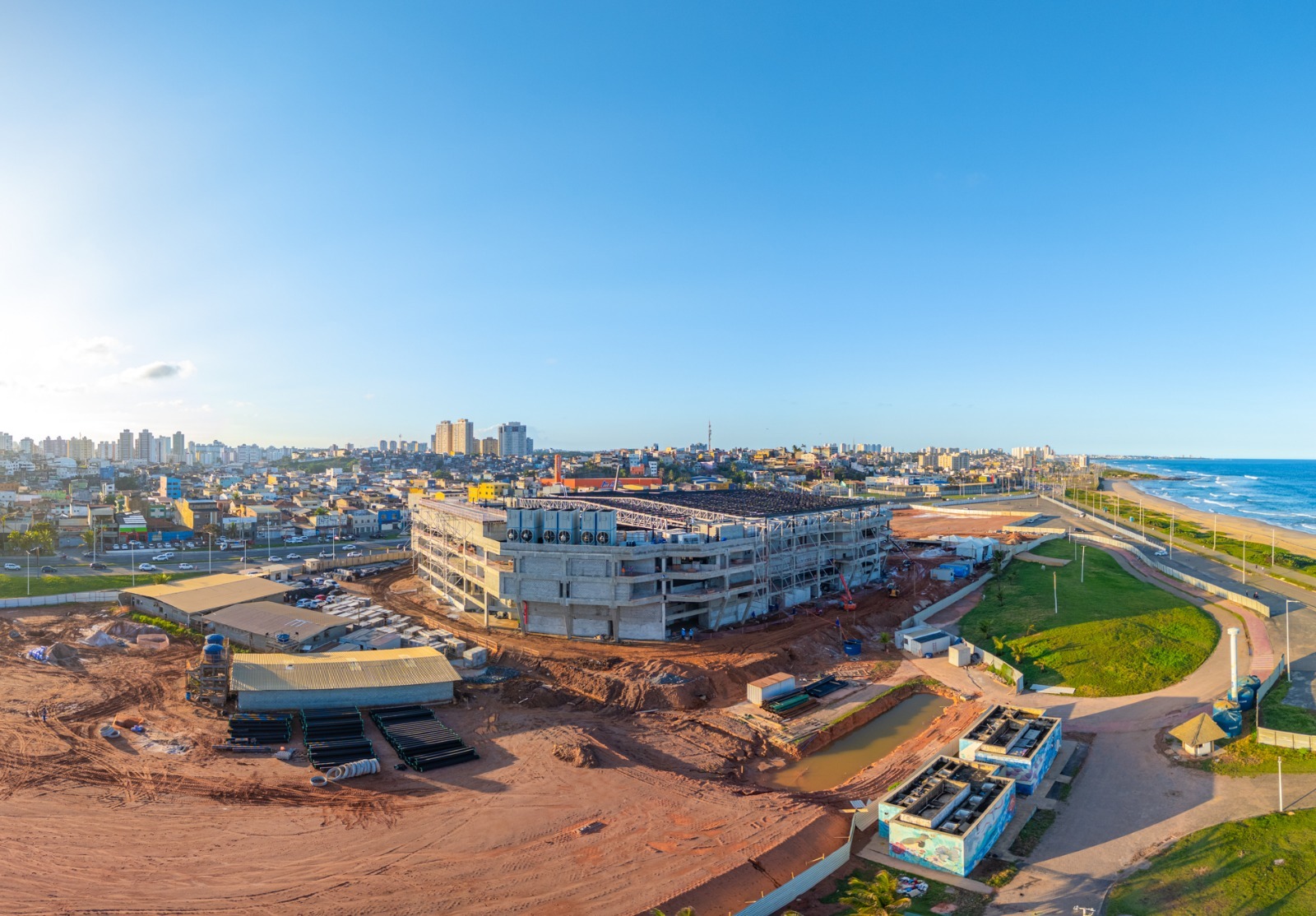 Imagem do post Arena Multiuso Antônio Balbino chega a 68% das obras em Salvador