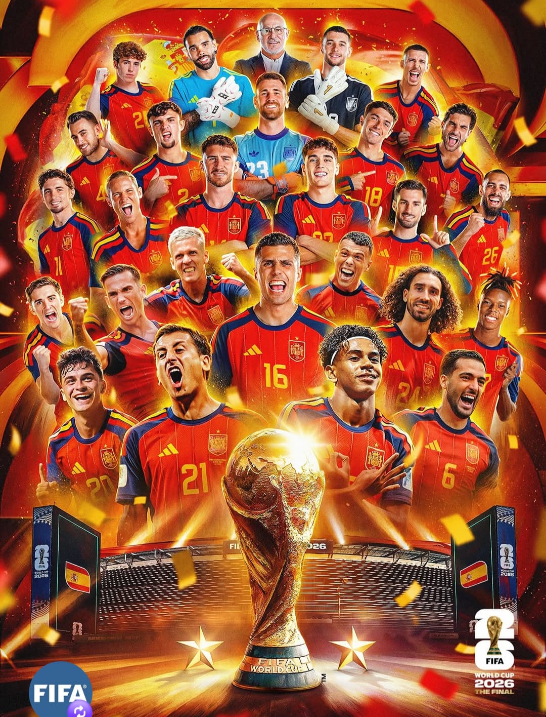 Espanha vence Argentina e conquista a Copa do Mundo 2026