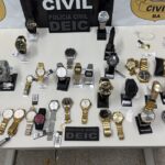 Polícia recupera 38 relógios furtados avaliados em R$ 400 mil na Bahia