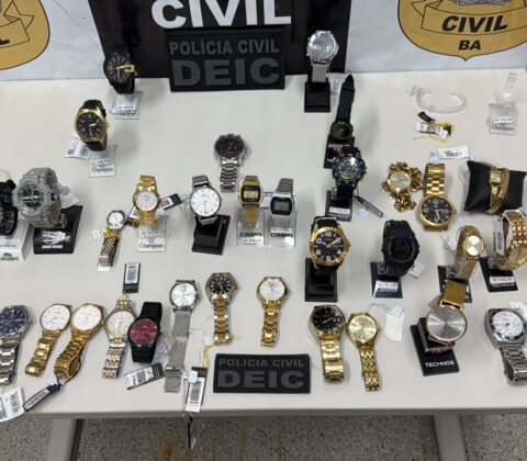 Imagem do post Polícia recupera 38 relógios furtados avaliados em R$ 400 mil na Bahia