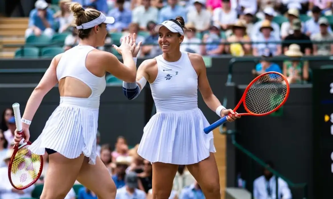 Imagem do post Luisa Stefani vai à final de Wimbledon nas duplas