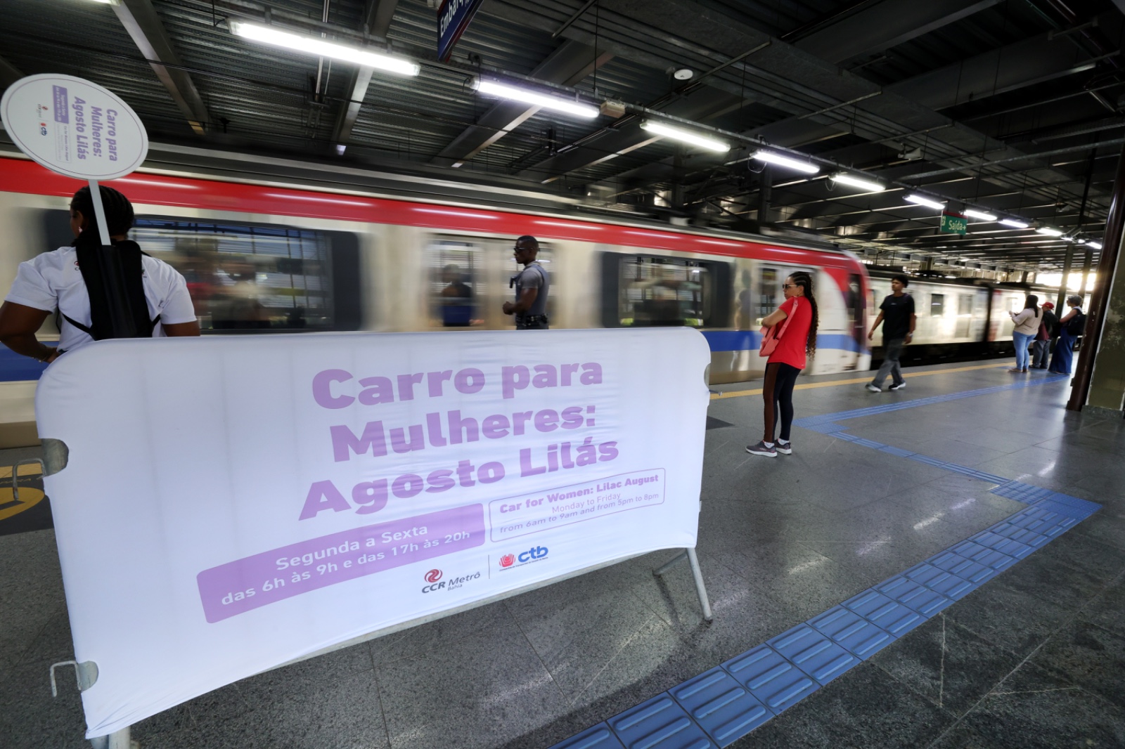 Agosto Lilás: metrô de Salvador ganha vagão exclusivo para mulheres