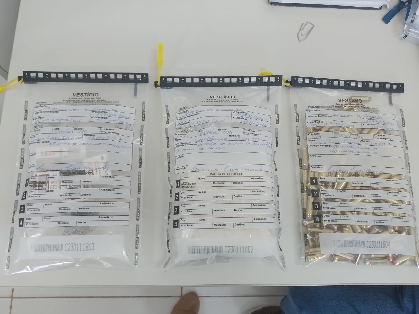 Operação Fim de Linha prende motorista com cocaína, munições e medicamentos