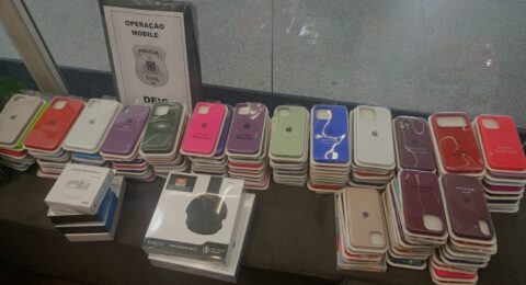 Imagem do post Operação Mobile apreende 28 celulares e mais de mil acessórios