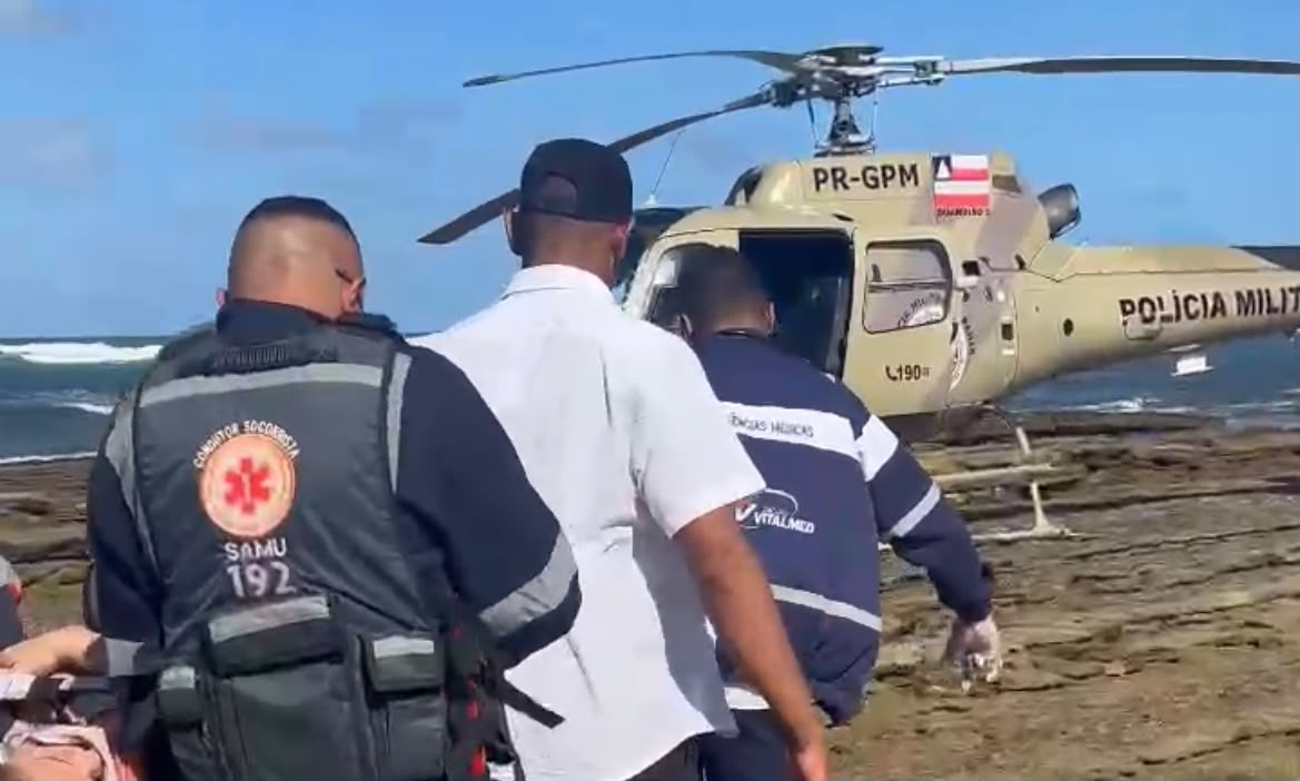 Afogamento deixa uma mulher morta na Praia do Forte