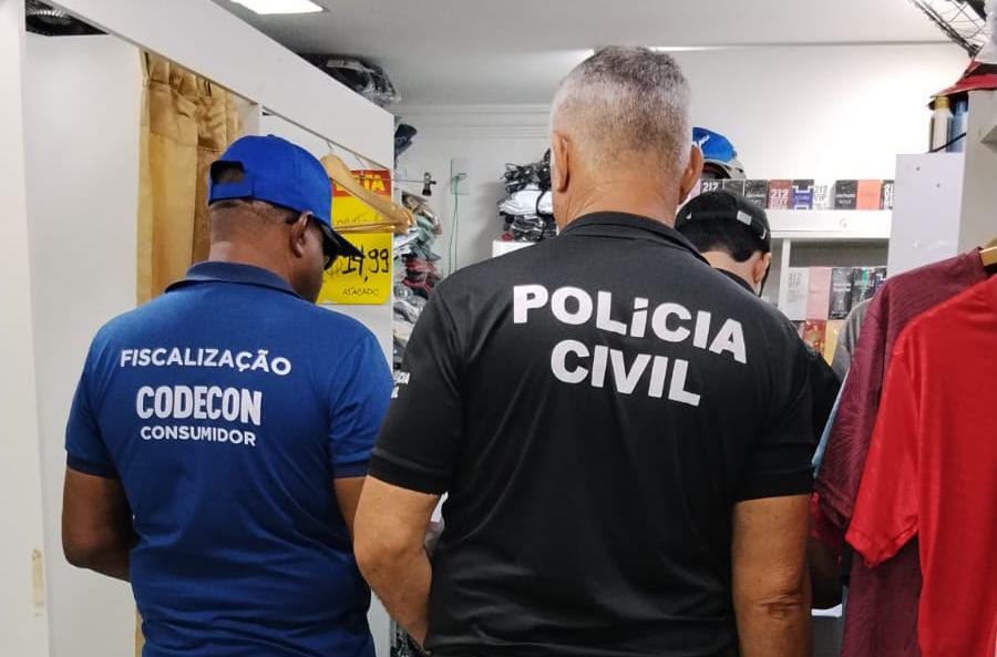 Operação apreende 8,5 mil produtos falsificados na Bahia