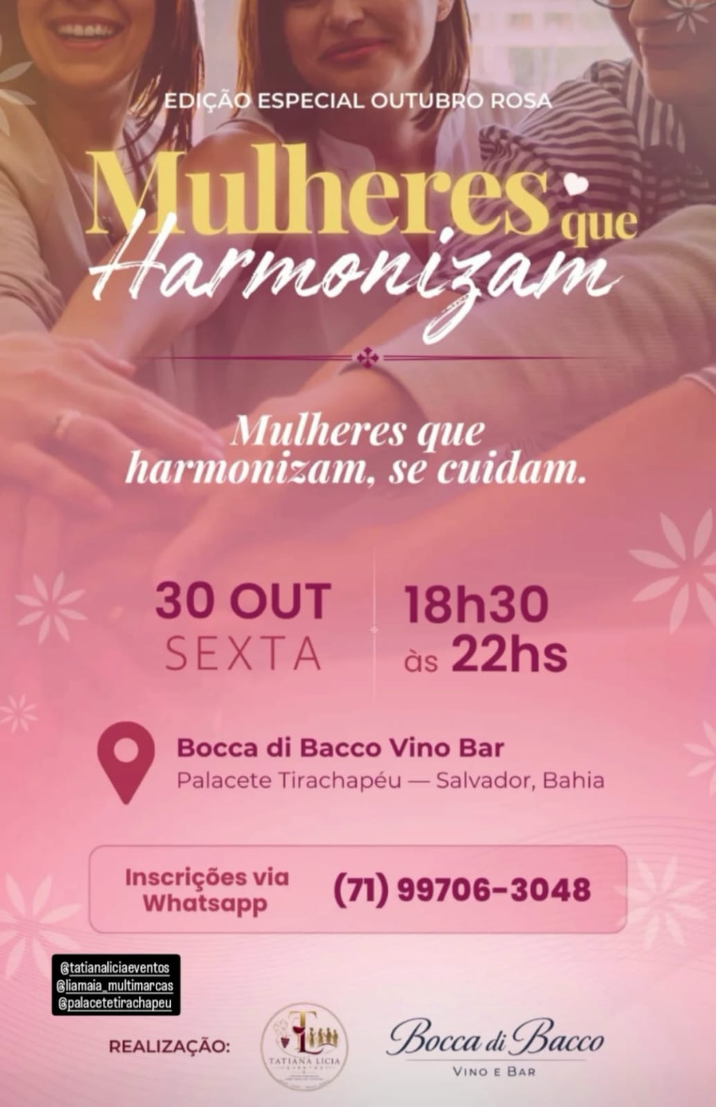 Imagem do post Mulheres que Harmonizam reúne apaixonadas por vinho em Salvador